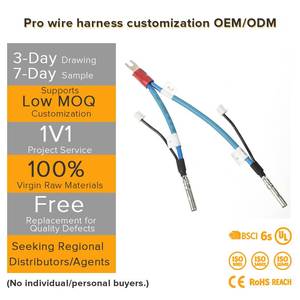 高品质电线 JST ZH 连接器线束 OEM 供应，适用于工业机械，提供稳定的电气连接 - Product Image 2