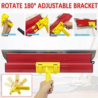 Lot de 5 grattoirs à mastic 10/16/24 pouces avec adaptateur à clip et perche d'extension à 4 sections, couteau à lisser pour cloisons sèches pour la construction murale