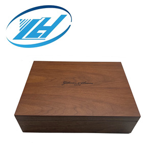Caja de regalo de madera maciza cuadrada de 10 mm de grosor, hecha a mano, con tapa abatible para empaque de regalos y manualidades. - Product Image 5