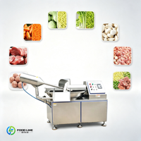 Hachoir à bol en acier inoxydable haute vitesse 20L 40L 80L 125L pour la préparation de viande de poulet, de bœuf, le mélange de saucisses et la fabrication de raviolis