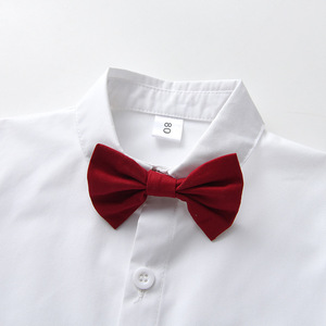 Ensemble <span class=keywords><strong>de</strong></span> costumes <span class=keywords><strong>de</strong></span> Noël en gros pour garçons, <span class=keywords><strong>tenue</strong></span> <span class=keywords><strong>de</strong></span> cérémonie élégante verte et rouge avec bretelles pour <span class=keywords><strong>petit</strong></span> bébé garçon, idéal pour les banquets d'enfants - Product Image 2