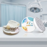Bloc de zircone IVISTA ST-ML à 43 % de translucidité, haute résistance 1200 MPa, accessoires d'équipement de thérapie orale de haute qualité à faible coût