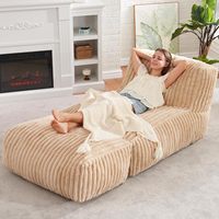 Ensemble pouf personnalisé de haute qualité pour canapé-lit rembourrage en mousse à mémoire de qualité vente directe d'usine