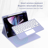 Étui pour iPad Pro M4 2024 de 11 pouces avec clavier tactile sans fil de 10 pouces pour iPad Pro 2024 housse de clavier