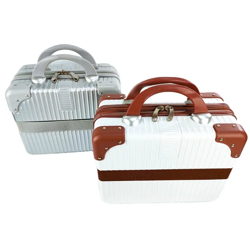 Moda valizler durumda malzeme kolu kutusu makyaj seyahat çantası bagaj kutusu özel SuitcasesTravel çantası spor çantası
