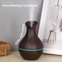 Coloré veilleuse bois Grain humidificateur grande capacité Mini petit Vase diagonale bois Grain humidificateur encens Machine mode