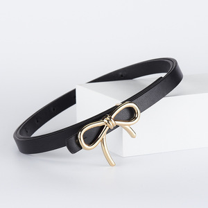 Cintura in pelle sintetica aderente di alta qualità con fibbia decorativa in lega con fiocco nuovo stile Business per la collocazione dell'<span class=keywords><strong>abbigliamento</strong></span> - Product Image 6