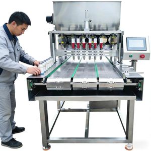 Máquina llenadora neumática automática de alta velocidad HZ de 6 cabezales, de bajo ruido, de acero inoxidable, para bebidas embotelladas, <span class=keywords><strong>vino</strong></span> y alimentos. - Product Image 1