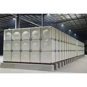 Tanques de almacenamiento de agua seccionales atornillados cuadrados de estilo moderno Frp Grp