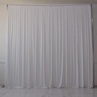 Rideau de fond de scène en spandex pour photomaton de mariage, drapé pour événements, fêtes et décorations d'anniversaire, rideaux 160 g/m²