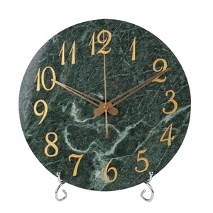 <span class=keywords><strong>Design</strong></span> moderne Artistique Marbre Horloges Murales De Salon Suspendu Noir <span class=keywords><strong>Horloge</strong></span> Murale En Marbre - Product Image 2