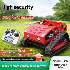 เครื่องตัดหญ้าแบบสายพานขับเคลื่อนด้วยรีโมท 9 แรงม้า ใช้เชื้อเพลิงเบนซิน สำหรับใช้งานในริมแม่น้ำ พื้นที่รกร้าง สวน และไร่ - Product Image 1