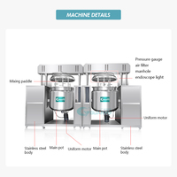 Machine de mélange homogénéisante industrielle avec moteur et pompe, matériau SUS 304/316, capacité 1000L, tension 220/380V