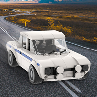 Ensemble de voitures de la série City MOC4110-4121, véhicule utilitaire sport, voiture de course, supercar classique, blocs de construction éducatifs à assembler, jouets pour enfants