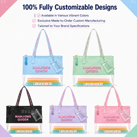 Sac de Mahjong Grande Capacité en PVC Transparent avec Pochette Supplémentaire, Fermeture Éclair Lisse, pour Tournois en Extérieur, Fabrication Personnalisée, Certifié BSCI