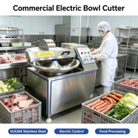 Coupe-bol électrique commercial, machine à hacher et mélanger les aliments pour viande, légumes, saucisses, usine de transformation alimentaire
