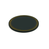 Sous-verre personnalisé 10*0.4cm en silicone/PVC/caoutchouc 3D, moderne, écologique, imperméable, lavable, souple, pour tasses et tables JuOu