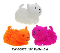 10 pouces avec Light up Cat chien lapin squeeze toys 2023 Enfants fabricants conception populaire animal grande taille amical tpr