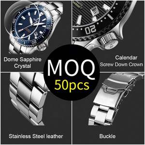 Funda de reloj de acero inoxidable para hombre y mujer, relojes dorados, correas y cadenas clásicas de 22Mm, 316L, Digital, a la moda - Product Image 6