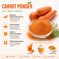 Poudre de carotte LongBio, poudre végétale naturelle, bêta-carotène pour boissons, pâtisserie, aliments santé, assaisonnement pour soupes, OEM ODM