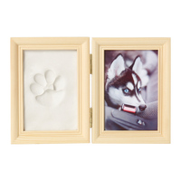 Cadre Photo commémoratif avec imprimé de patte de chien ou de chat, avec Kit d'impression en argile, cadre Photo souvenir pour les amoureux des animaux de compagnie