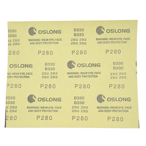 Papel de lija de acero P320 Autobody de alto rendimiento OEM personalizable 1,2mm PSA forma rectangular medio fino alúmina Zirconia molienda - Product Image 3