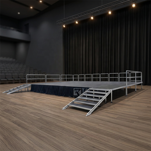 RK Modular Aluminum Beyond <b>Stage</b> Portable Four Legs Quick Install <b>Stage</b> <b>Platform</b> - Product Image 2