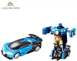 New Design 2.4G Induction RC Deformation Car 1:12 Scale Hand Gesture Control Transformation Robot Car Toy for Kids