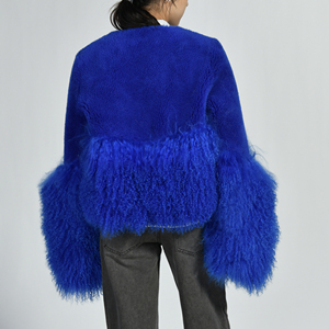 Jxwatcher Nuova Tendenza Stile Popolare <span class=keywords><strong>Cappotto</strong></span> Invernale in Vera <span class=keywords><strong>Pelliccia</strong></span> di Pecora Mongola Personalizzato alla Moda per Donna con <span class=keywords><strong>Tasche</strong></span> - Product Image 3