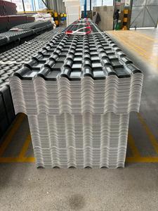 Tuiles ondulées espagnoles ASA UPVC en résine synthétique Tôle <span class=keywords><strong>de</strong></span> <span class=keywords><strong>toit</strong></span> en PVC <span class=keywords><strong>de</strong></span> couleur bleu <span class=keywords><strong>ciel</strong></span> en Afrique - Product Image 5