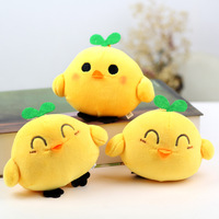 Porte-clés en peluche poussin jaune mignon de 11 cm, accessoire décoratif pour coque arrière, cadeau animaux de la ferme Songshan Toys