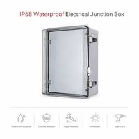Boîtier de jonction électrique étanche IP68 en plastique ABS PC avec porte intérieure, conforme UL94-V0 IK08, pour extérieur, personnalisable OEM