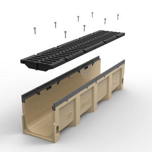 Gouttière en béton de résine de gouttière anti-corrosion de 200mm avec couvercle en <span class=keywords><strong>fonte</strong></span> - Product Image 3
