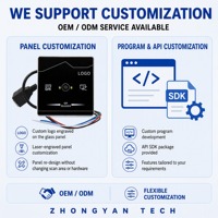 Lecteur QR réseau TCP/IP/HTTP avec prise en charge IC 13,56 MHz, SDK, API, développement secondaire et sortie relais