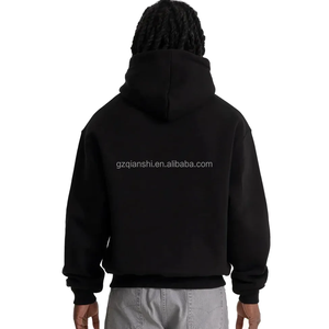 เสื้อฮู้ดดี้ผ้าฟลีซหนานุ่มคุณภาพสูงสำหรับฤดูหนาว น้ำหนัก 600 500 กรัม ทรงโอเวอร์ไซส์ สั่งทำได้ตามต้องการสำหรับผู้ชาย ผู้ผลิตเสื้อฮู้ดดี้ทรงบ็อกซี่ - Product Image 3