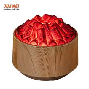 Diffuseur humidificateur 7 couleurs, lumière réglable, grain de bois foncé, fonctionnement facile à un bouton - Product Image 2