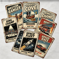 Plaques décoratives vintage en métal peint personnalisées sur le thème des super-héros Marvel pour la décoration de la maison, de la salle de jeux et comme cadeau
