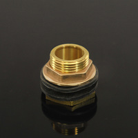 Raccord de réservoir d'eau en laiton, tête hexagonale, type droit, filetage femelle 1/2" 3/4" 1", raccords d'entrée/sortie de tour d'eau métriques