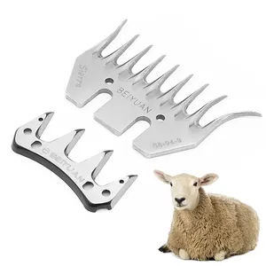 Équipement agricole Ciseaux en laine de cheval Kit de lames de tondeuses à moutons Lames de ciseaux en laine d'acier inoxydable