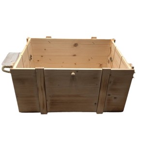 Boîte de rangement en bois rétro avec poignées en corde de chanvre, rectangulaire, multifonctionnelle, pour l'organisation du salon - Product Image 5