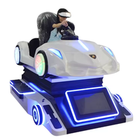 Équipement VR de parc d'attractions, simulateur de karting VR immersif, machine d'arcade de course à mouvement complet pour usage commercial