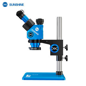 <span class=keywords><strong>SUNSHINE</strong></span> M9T三眼顕微鏡6-45X ZOOM 350mmコラム付きPCBトレーニングおよび電子修理用 - Product Image 3