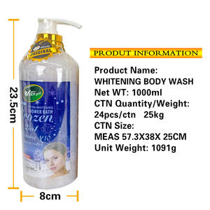 Produits cosmétiques de beauté 1000ml Vegan Collagène Body Wash & Scrub Gel douche Curcuma <span class=keywords><strong>Lait</strong></span> & Vitamine C Lotion <span class=keywords><strong>éclaircissant</strong></span>e - Product Image 4