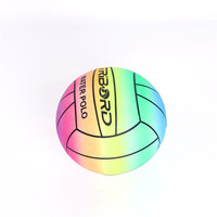 Pelota inflable de arcoíris disponible en muchos colores, suministro del fabricante, pelota de juguete de pvc