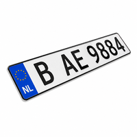 Plaque d'immatriculation de voiture vierge brillante/mate de haute qualité, nouvelle plaque d'immatriculation noire en gros pour l'impression de votre design, motif ou logo