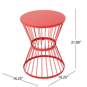 16 In Stainless Steel Side <b>Table</b> Outdoor <b>Patio</b> Furniture - Product Image 4