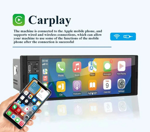 Xe đài phát thanh 1 DIN 6.86 ''đa phương tiện MP5 Máy nghe nhạc IPS phụ kiện cao điểm ảnh gương liên kết USB SD <span class=keywords><strong>MMC</strong></span> FM BT tay-miễn phí - Product Image 2