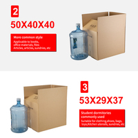Boîte de papier de déménagement extra dure en gros emballage logistique épaissie à cinq étages grande boîte super dure pour le déménagement et le stockage