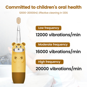 Brosse à dents électrique automatique pour enfants, motif <span class=keywords><strong>dessin</strong></span> <span class=keywords><strong>animé</strong></span>, 4 modes, CE FCC, brosse à dents sonique en silicone souple, vente en gros - Product Image 2