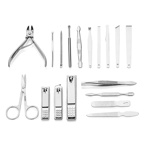 Juego de Manicura y Pedicura de Acero Inoxidable de 18 Piezas, Directo del Fabricante, Juego de Cortaúñas Premium - Product Image 2